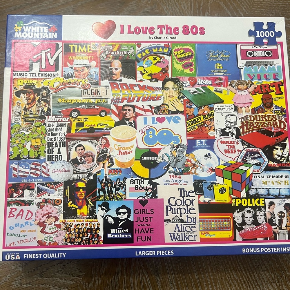 80’s jigsaw puzzle. Only put together one time. Great quality puzzle